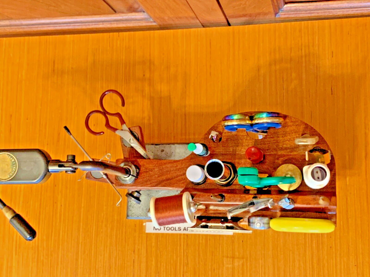 Fly Tying Vice Tool Kit with Thread & Bead Organizer - Organizer & Quick Draw Set