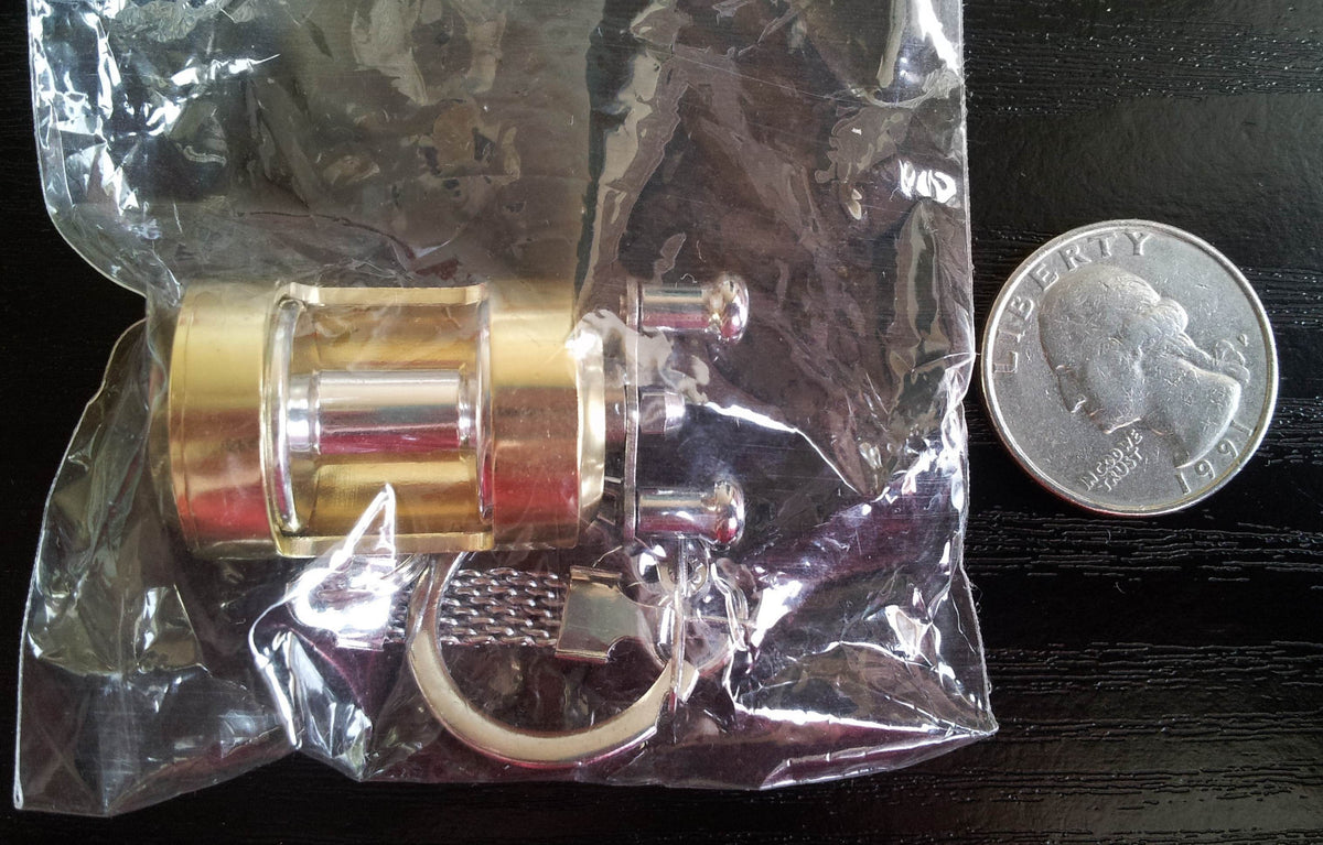 Miniature Fishing Reel Keychain - Real Moving Parts Novelty Gift Charm