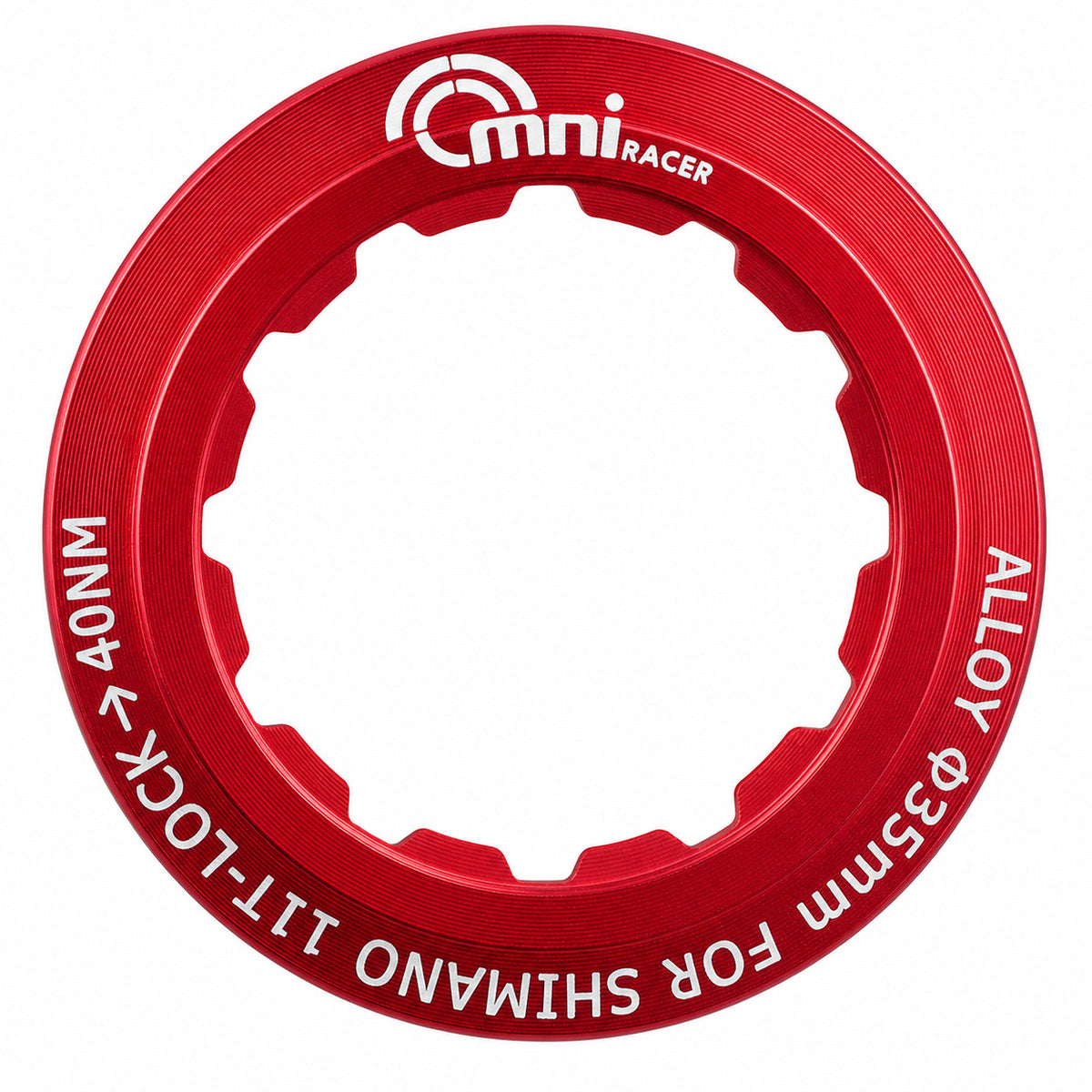 Lightweight Bicycle Cassette Lockring for Shimano & SRAM - Silver, Blue, Gold