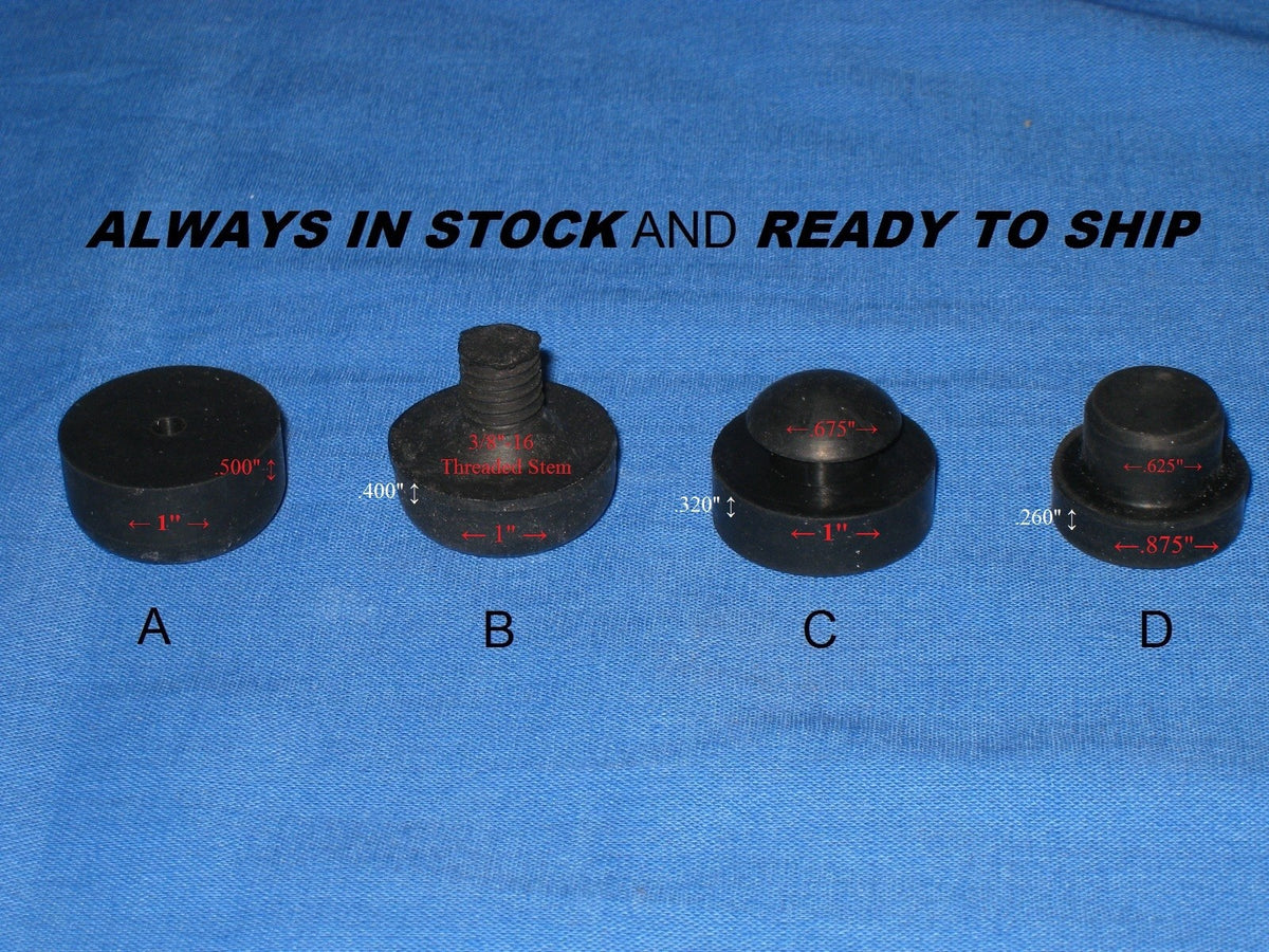 10 SouthWest Style Pool Cue Rubber Bumpers - Press Fit Style D