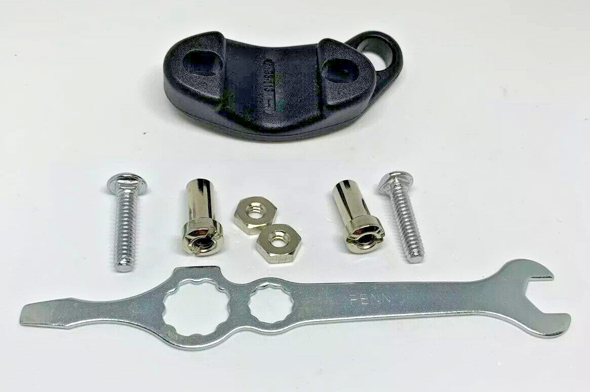 Fishing Reel Clamp with Wrench for Penn Saltwater Reels - Fits 500, 505, 140, 200, 112H, 113H