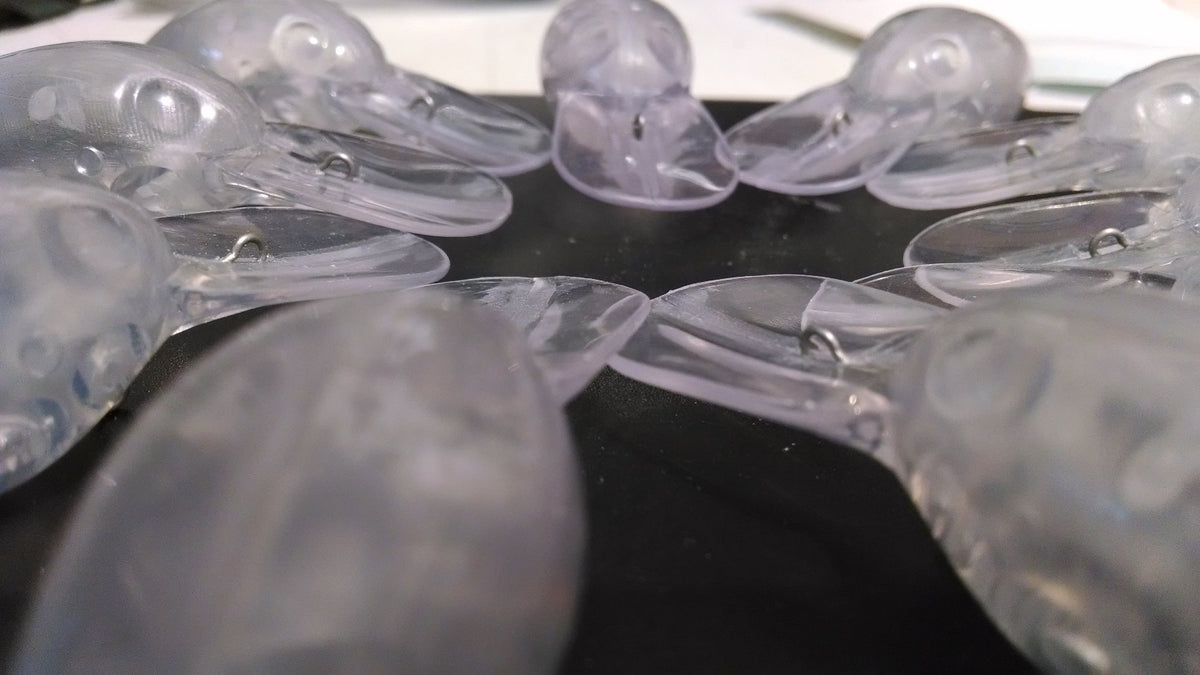 10 Pcs Unpainted Rattling Fishing Lure Blanks - Pre Rapala Wiggle Wart Reborn