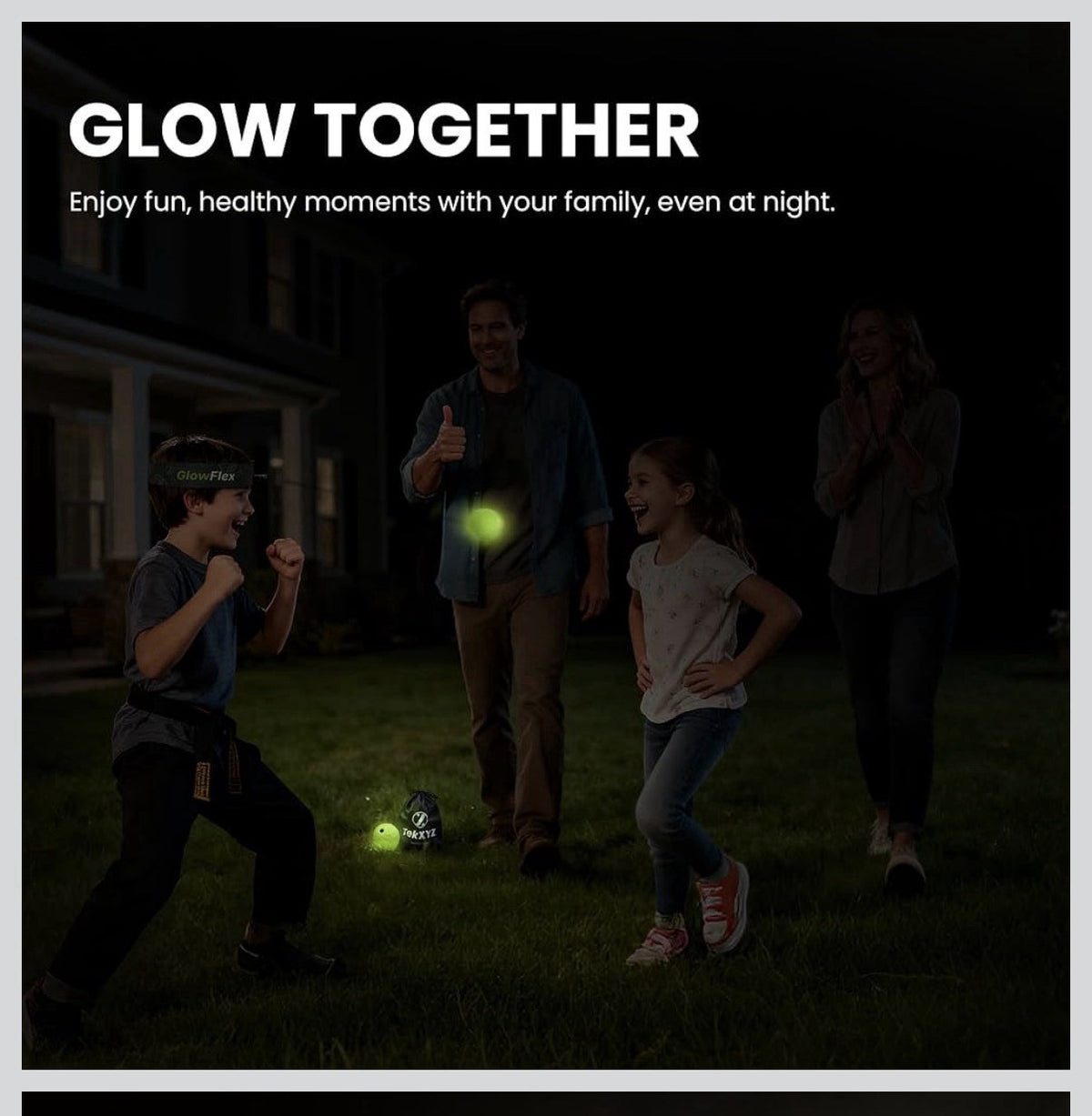 Glow-in-The-Dark Reflex Ball with Counter App Neon Yellow Fitness Toy