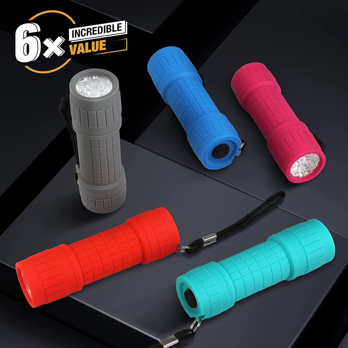 Mini UV Black Light Flashlight 9-LED 395nm for Stains Scorpions Pet Urine Detecting