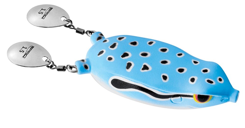 Fishing Topwater Frog Lure with Colorado Blade Legs - Multiple Colors