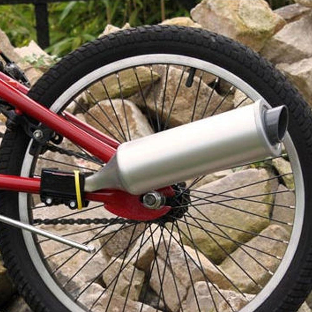 Bike Turbo Exhaust Pipe with Sound Effects - Bicycle Spoke Sound Maker Kit