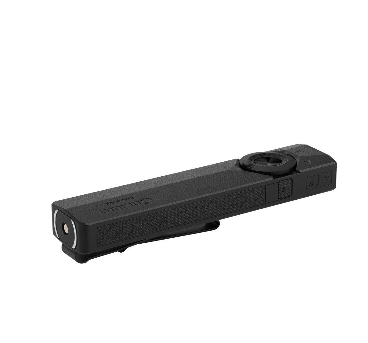 High-Power Tactical Flashlight 1700 Lumens with UV and Green Laser - Onyx Black
