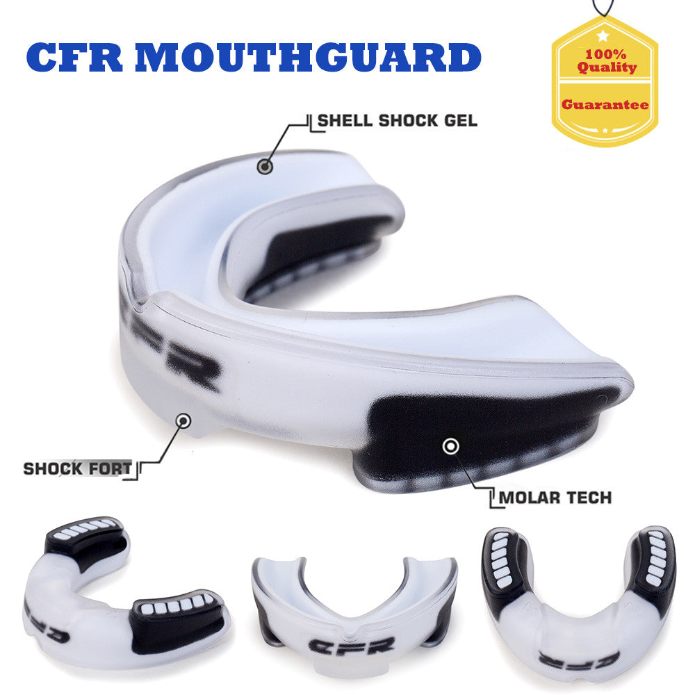 Gel Mouth Guard Case for Teeth Grinding Boxing MMA Sports Kids Adults