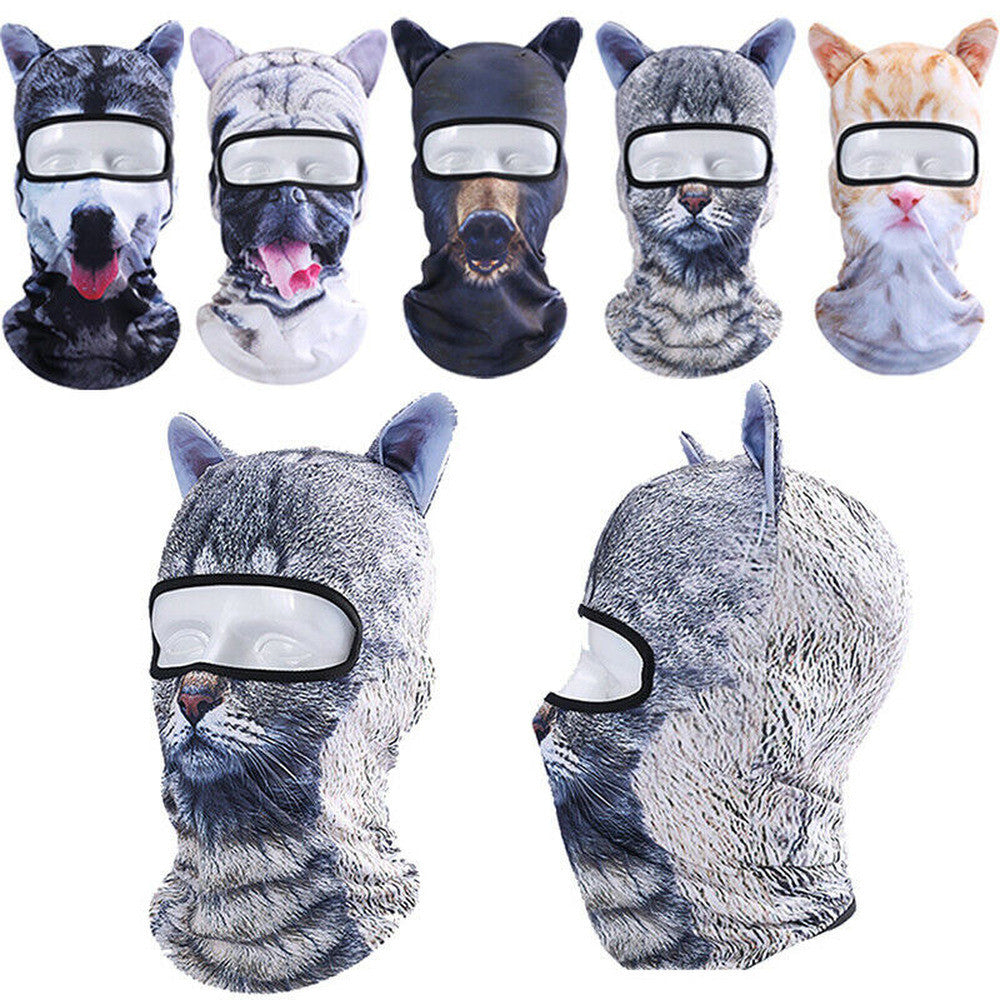 Full Face Mask Balaclava with Animal Ears for Outdoor Activities