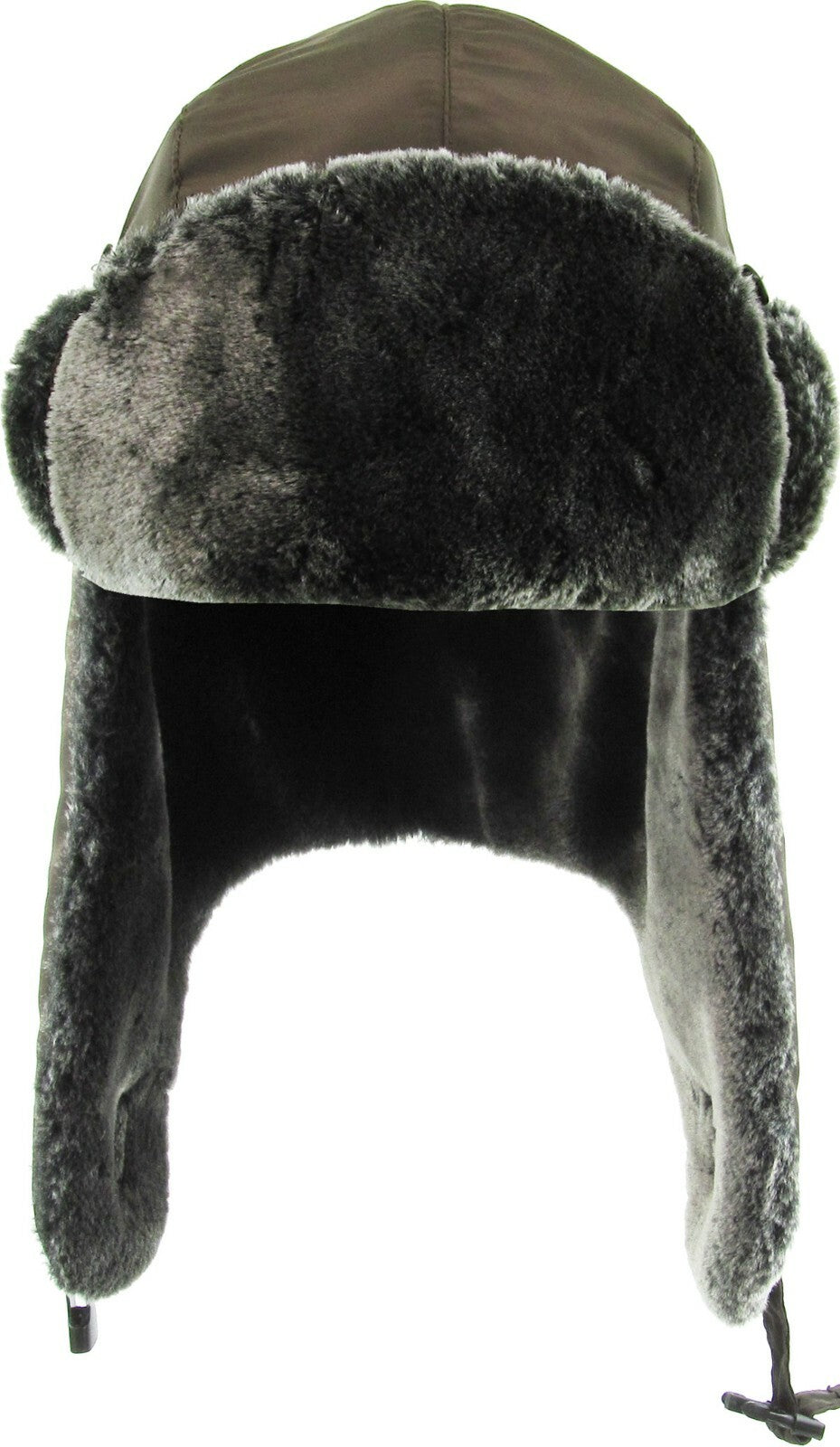 Solid Camo Soft Fur Aviator Trapper Winter Hat Ski Warm Cap