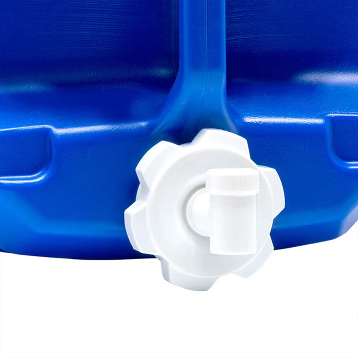 7-Gallon Stackable Water Storage Container with Spigot - Blue