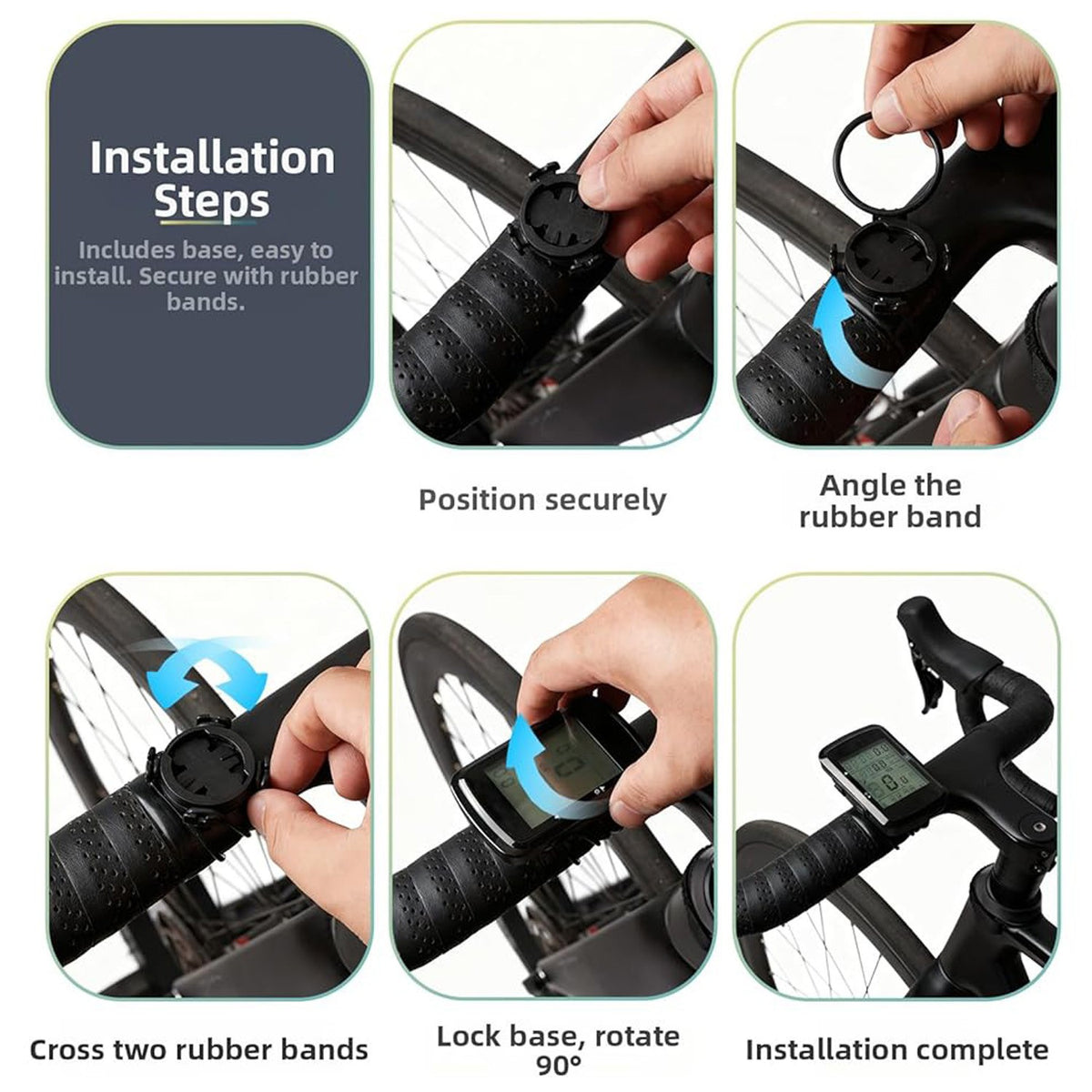 Wireless GPS Bike Computer with Auto Start/Stop 2.4" LCD Waterproof Cycling Speedometer