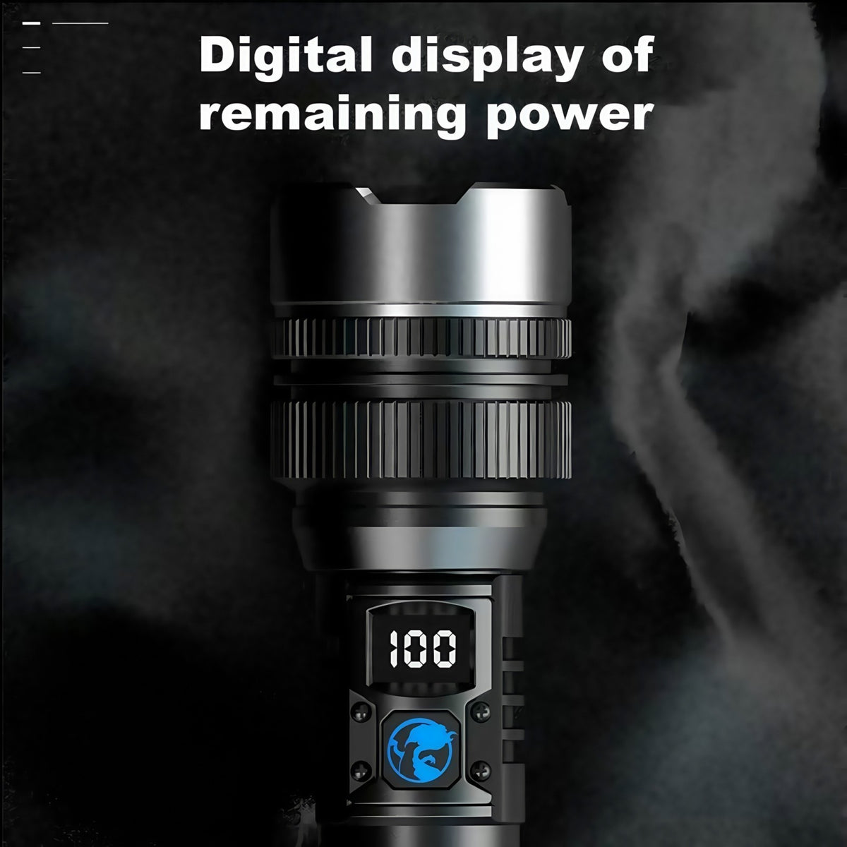 Rechargeable LED Tactical Flashlight 99000000LM with Zoom & LCD Display