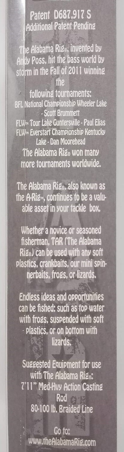 Fishing Rig - Alabama A-Rig Tennessee Shad 2-Pack Fresh In Pack