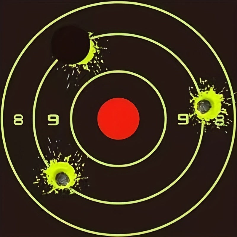 8-Inch Reactive Shooting Range Targets - Burst & High Visibility