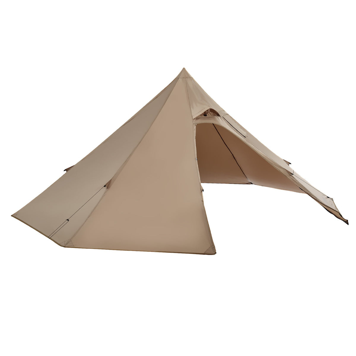 2-Person Waterproof Tipi Tent with Stove Jack for Camping
