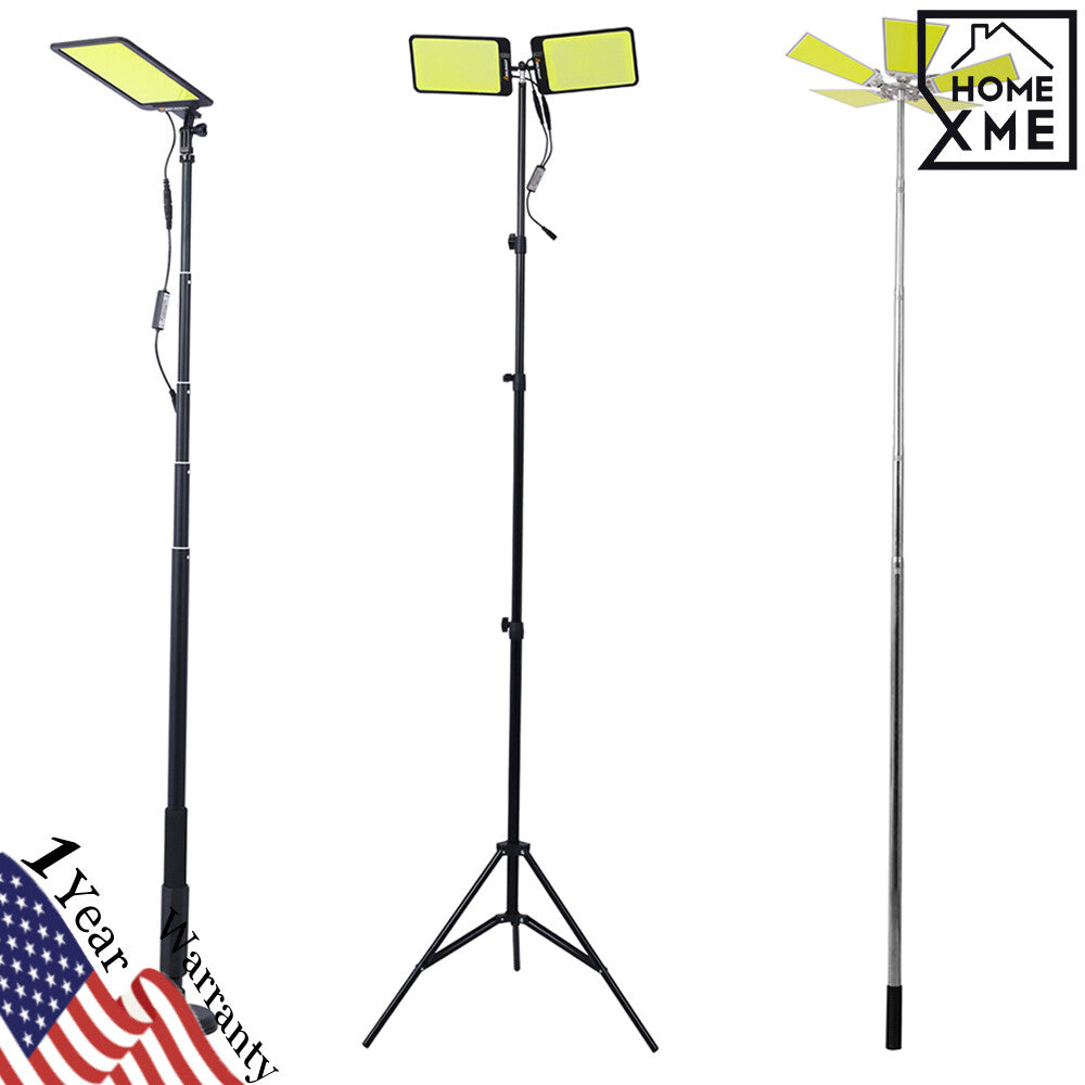 LED Camping Lantern Flood Light 12V Portable Telescopic Outdoor Lighting