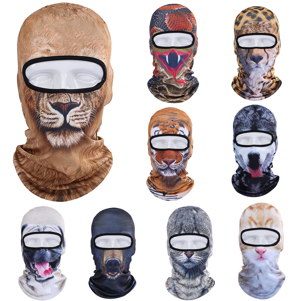 Animal Ears Hood Balaclava Full Face Cover for Winter Ski & Outdoor Activities