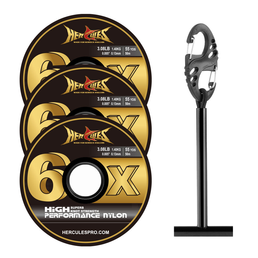 Fly Fishing Tippet Line Fluorocarbon & Nylon Spools - Multiple Sizes