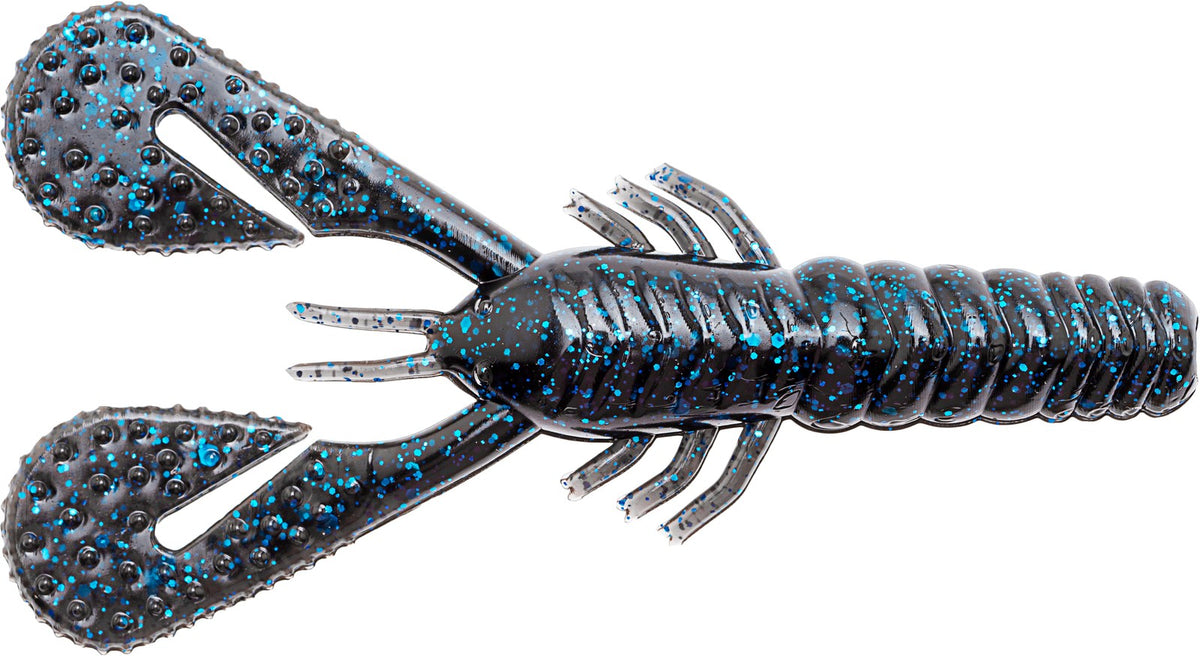 Fishing Soft Plastic Baits 4 Inch Turbo Crawz - 6 Pack Multiple Colors