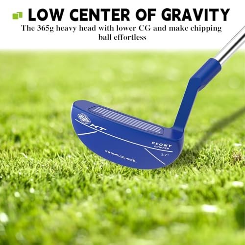 Golf Chipper 37° Right Hand Stainless Steel Wide Sole Blue - Short Game Club