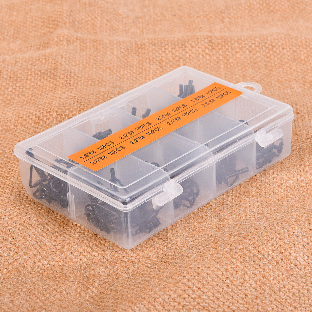 Ceramic Fishing Rod Guide Tips Set - 80pcs, 8 Sizes, Durable Line Repair Kit