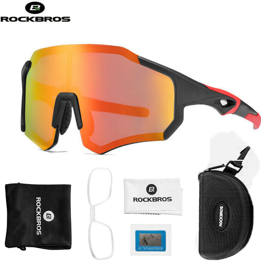 Polarized Cycling Sunglasses UV400 Full Frame Myopia Glasses for Bicycles