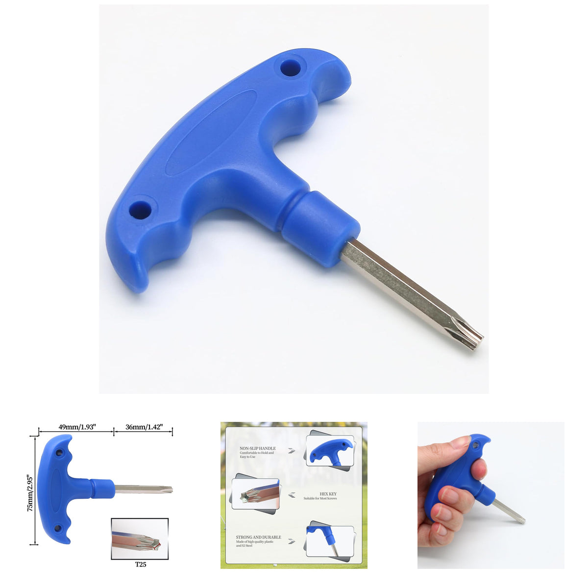 Golf Wrench Driver Tool T25 - Compact Lightweight Club Adjustment Tool