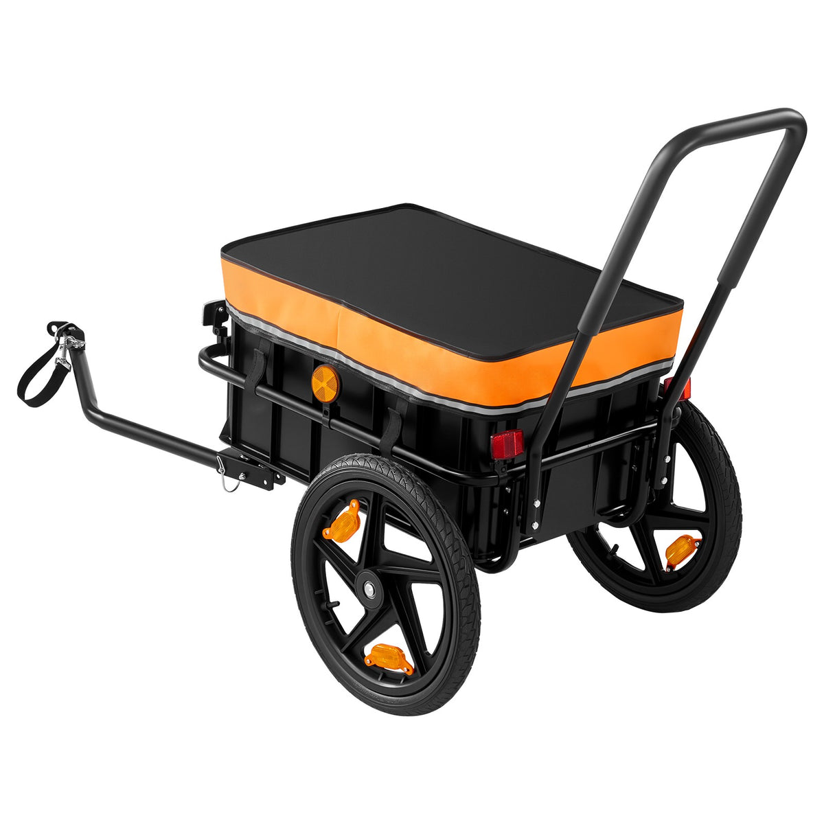 Foldable Bicycle Cargo Trailer 100lbs Capacity for 22-28 Inch Bikes