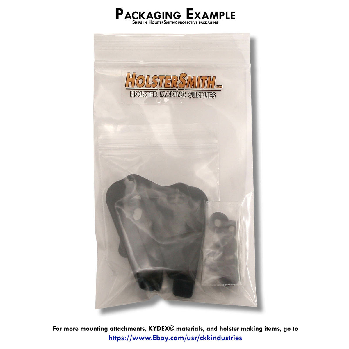 Belt Clips for Holster Making 1.50 Inch Fits Belts - Black, Hardware Included
