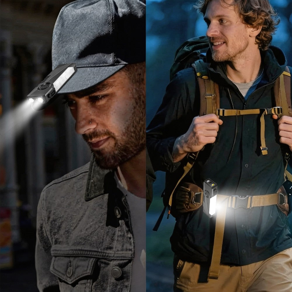 Rechargeable Tactical LED Flashlight with Floodlight & Strobe Modes