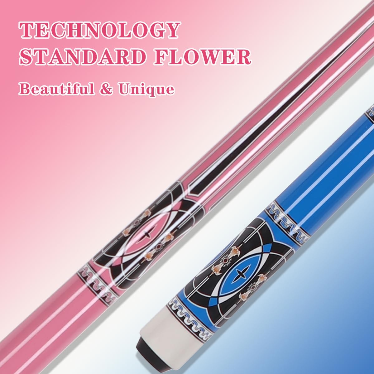 48 Inch Maple Pool Cue for Beginners - Short Junior Size with Leather Tip