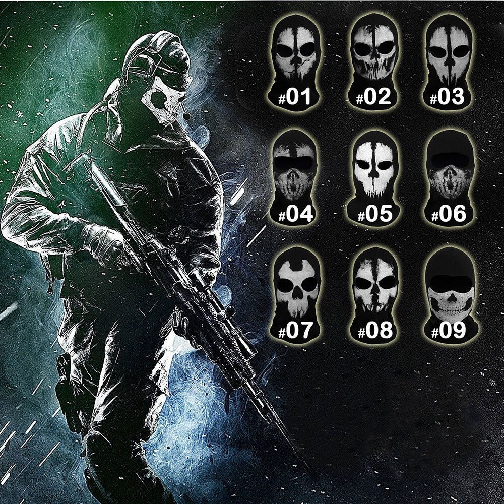 Full Face Mask for Skiing, Cycling & Outdoor Activities - Warm Fleece Skull Mask