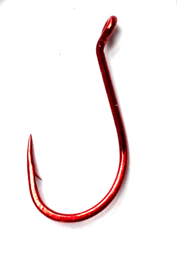 Size 2 Red Octopus Bait Hooks - Ultra Point, 25 Count Fishing Hooks