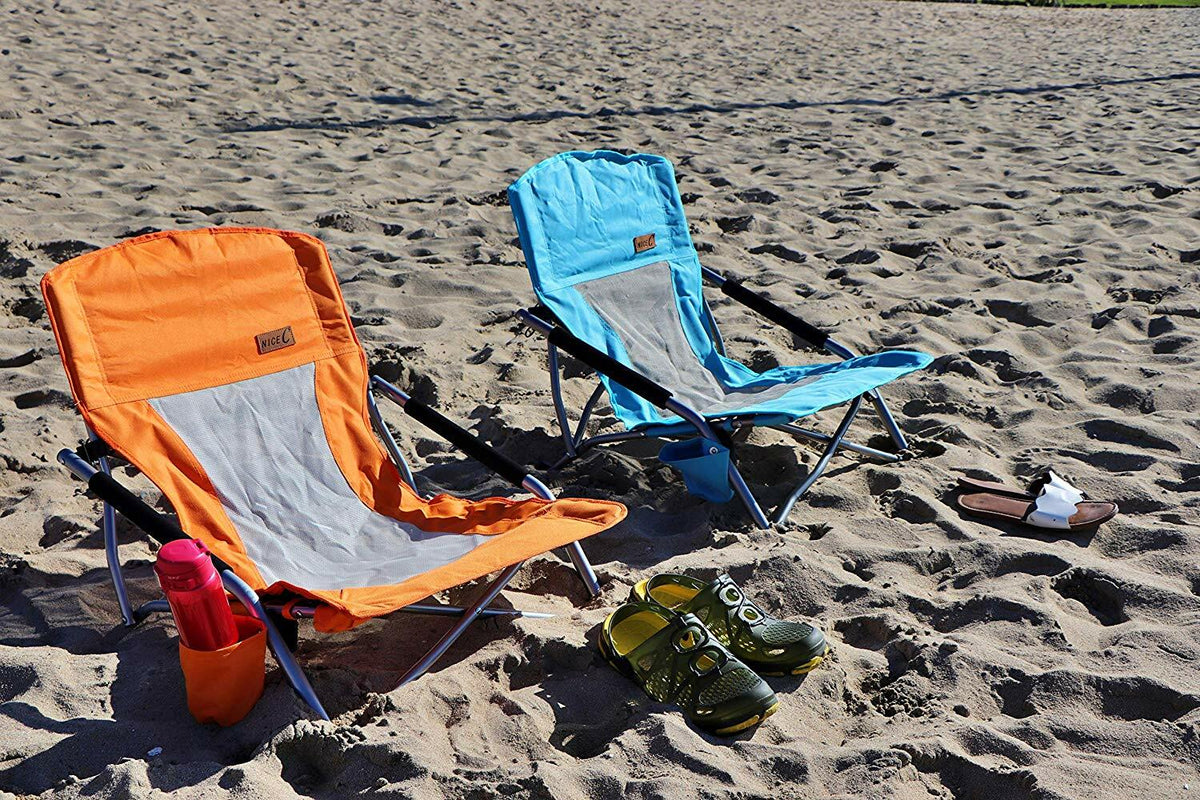 Folding Beach Chair for Adults - Lightweight Portable Camp Chair 1-Pack