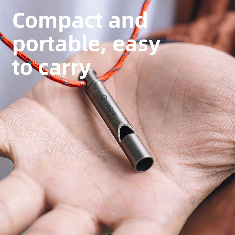 Titanium Emergency Whistle 120 dB Outdoor Survival Safety Gear
