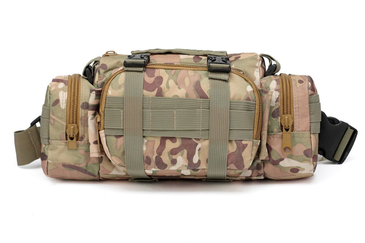 Military Waist Bag Molle Waterproof Fanny Pack Utility Pouch for Outdoor