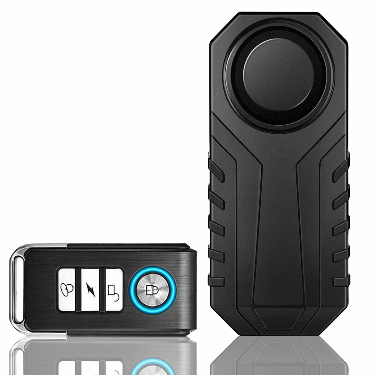 Wireless Bike Alarm with 113dB Loud Siren, Vibration Sensor & Remote Control
