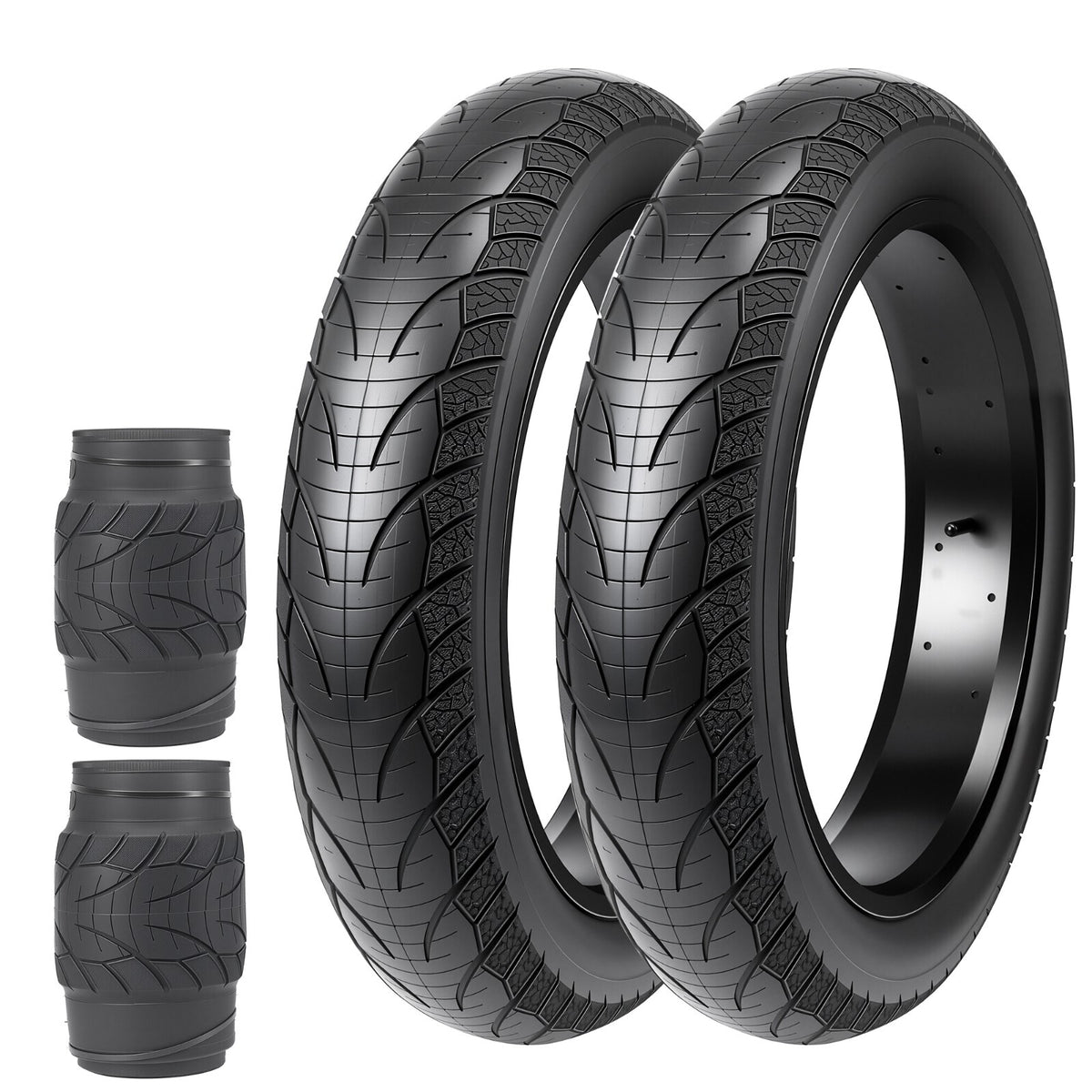 20x4 Inch Fat Bike Tire 2 Pack - E-Bike & Mountain Bike Replacement