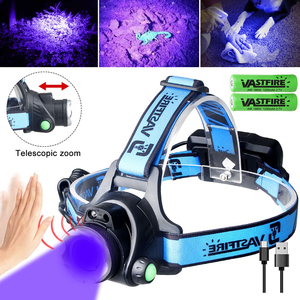 UV Flashlight Torch for Pet Stain Detection Rechargeable UV Light