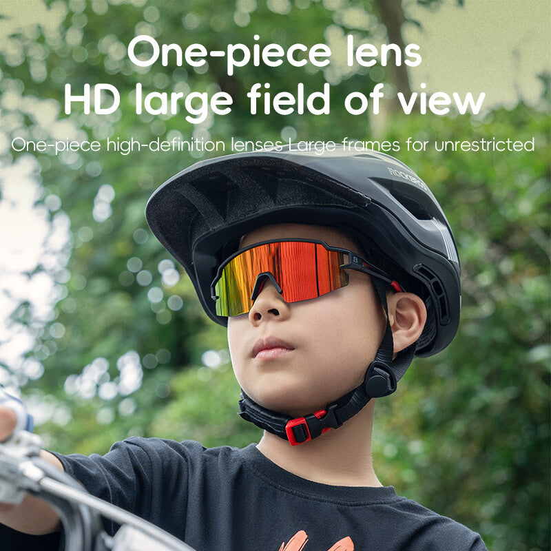 Kids Polarized Sport Sunglasses UV400 Goggles with Full Screen Color Coating