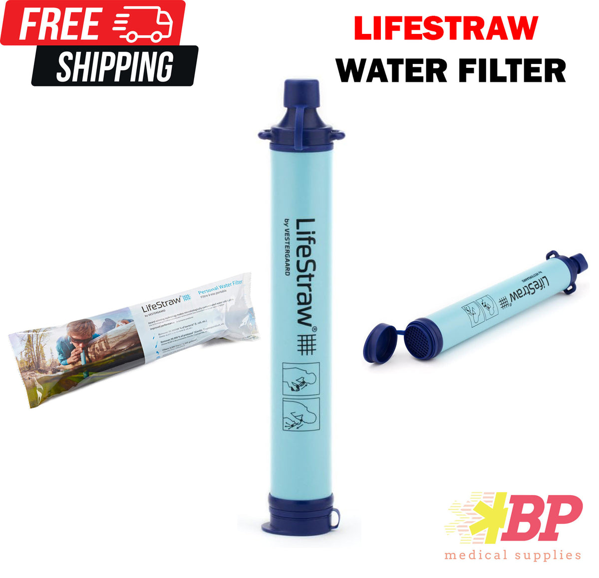 LifeStraw Personal Water Filter for Hiking Camping Travel Emergency