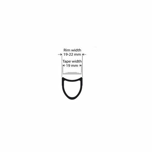 Tubular Tire Gluing Tape for Road Bikes - 19mm, Quick Adhesion