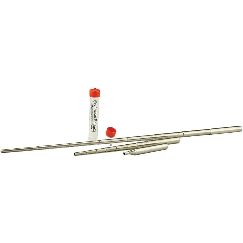 Outdoor Fire Bellow Collapsible Metal Tool for Camping & Hiking