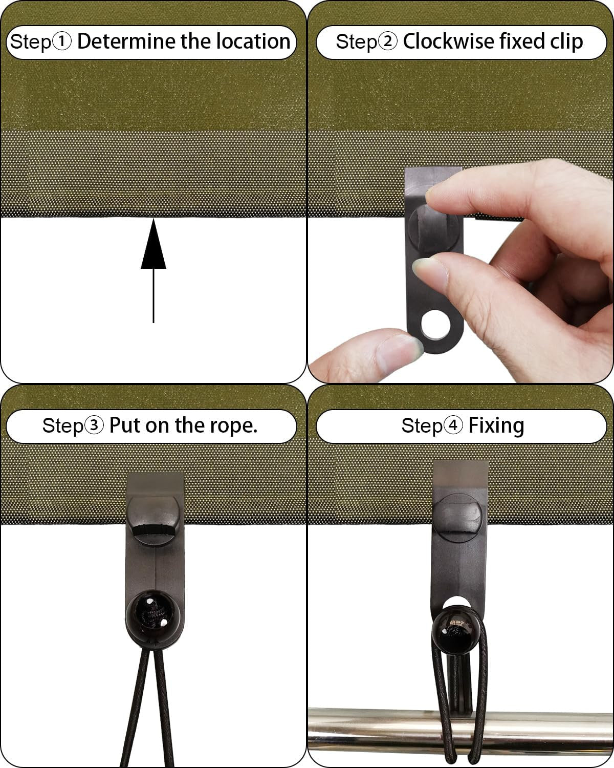 Heavy Duty Tarp Clips 20 Pack - Waterproof Locking Tent & Cover Clamps