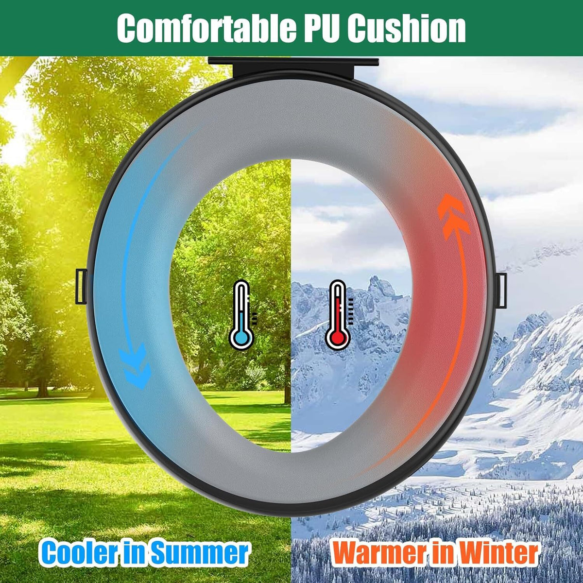 5 Gallon Bucket Toilet Seat with Cushion, Storage Bags & Disposable Liners