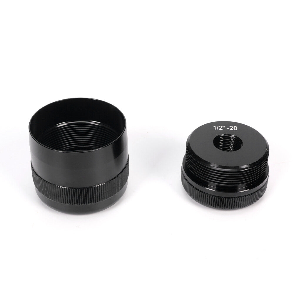 1/2-28 Aluminum End Caps Set for Battery Cell Replacement - Black, High Quality 6061