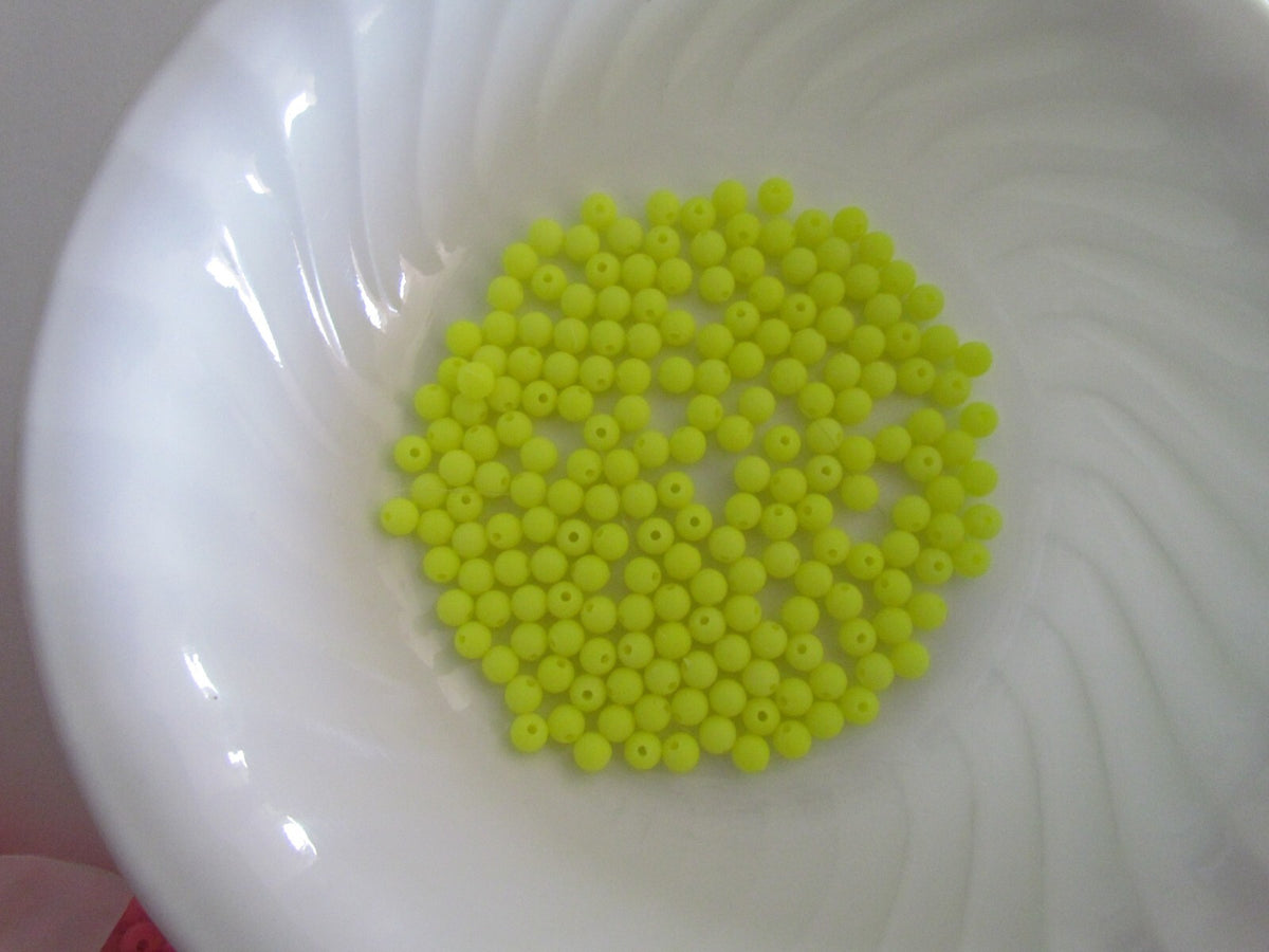 200 Count 6mm Round Pearl Beads for Fishing Spinners - Multiple Colors