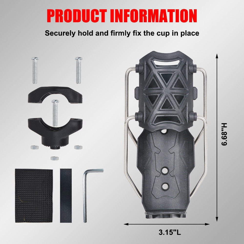 Bike Handlebar Cup Holder Mount for Bicycle Motorcycle and Scooter