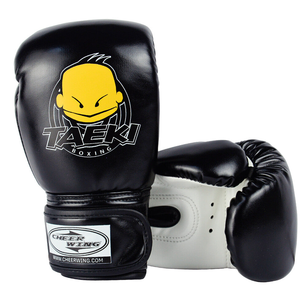 Kids Boxing Gloves 4oz PU Leather Cartoon MMA Training Sparring Gloves